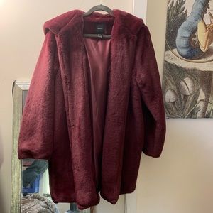 Faux Fur Coat by F21